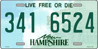 NH license plate 3416524