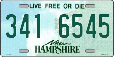 NH license plate 3416545