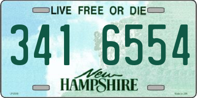 NH license plate 3416554