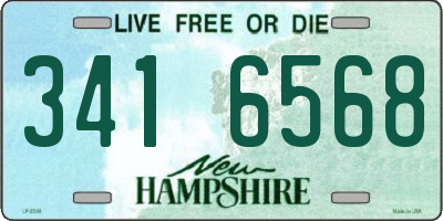 NH license plate 3416568