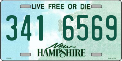 NH license plate 3416569