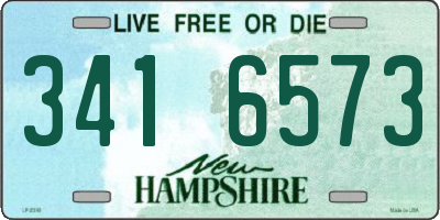 NH license plate 3416573