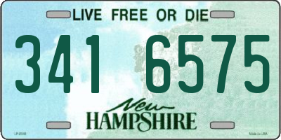 NH license plate 3416575