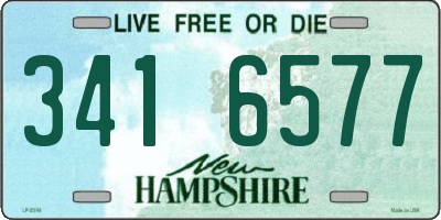 NH license plate 3416577
