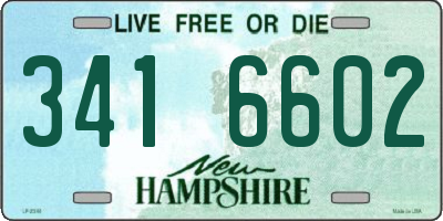 NH license plate 3416602