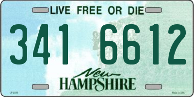 NH license plate 3416612