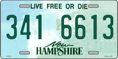 NH license plate 3416613