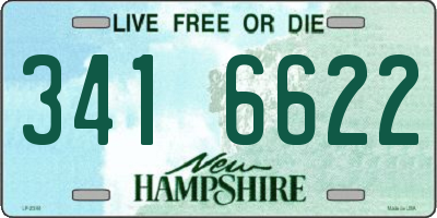 NH license plate 3416622