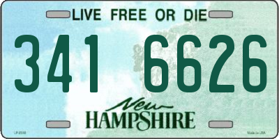 NH license plate 3416626