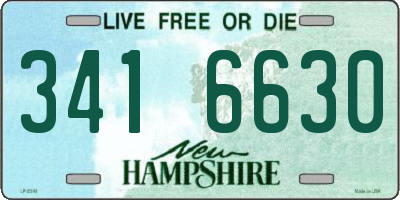 NH license plate 3416630