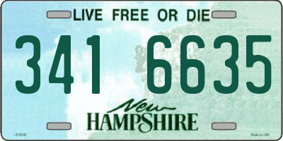 NH license plate 3416635