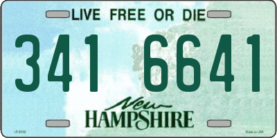 NH license plate 3416641