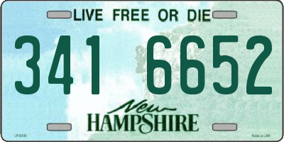 NH license plate 3416652