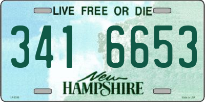 NH license plate 3416653