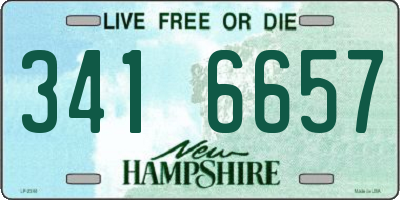 NH license plate 3416657