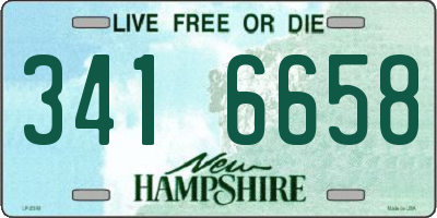 NH license plate 3416658