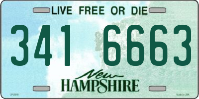 NH license plate 3416663