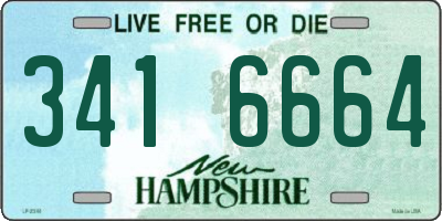 NH license plate 3416664