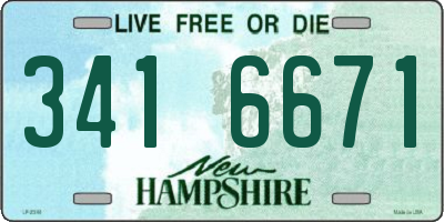 NH license plate 3416671