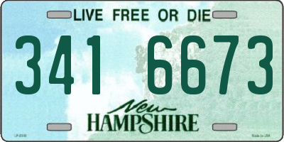 NH license plate 3416673