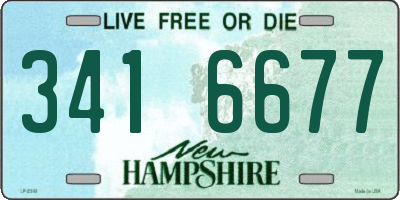 NH license plate 3416677