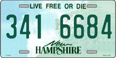 NH license plate 3416684