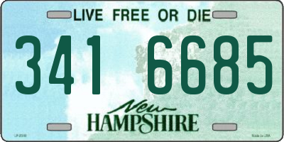NH license plate 3416685