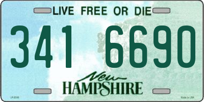 NH license plate 3416690