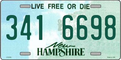 NH license plate 3416698