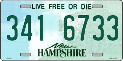 NH license plate 3416733