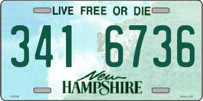 NH license plate 3416736