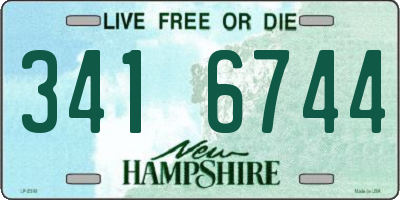 NH license plate 3416744
