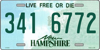 NH license plate 3416772