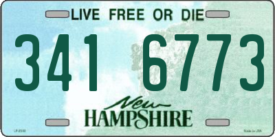 NH license plate 3416773