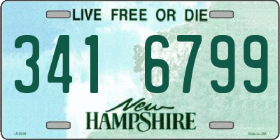 NH license plate 3416799