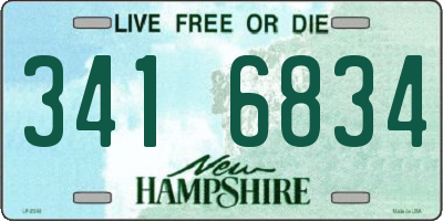 NH license plate 3416834