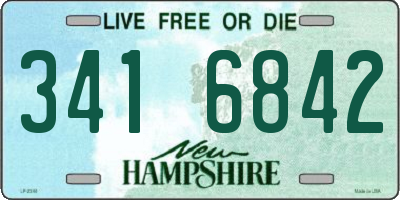 NH license plate 3416842