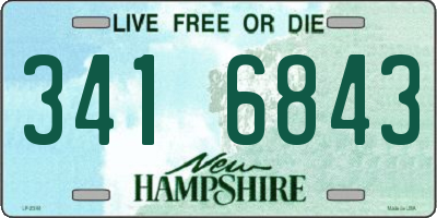 NH license plate 3416843