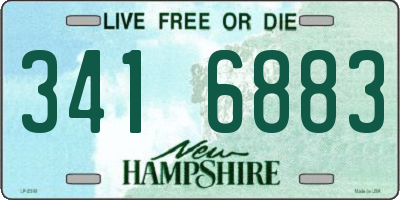 NH license plate 3416883