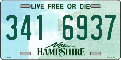 NH license plate 3416937