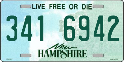 NH license plate 3416942