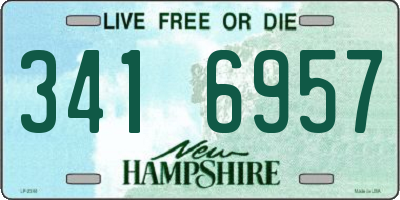 NH license plate 3416957