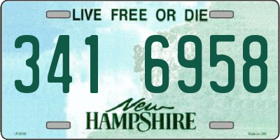 NH license plate 3416958