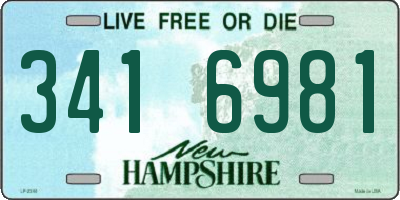 NH license plate 3416981