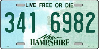 NH license plate 3416982