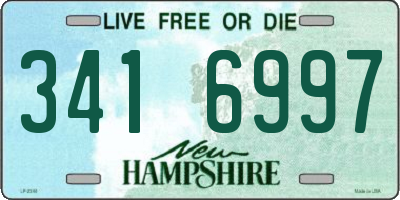 NH license plate 3416997