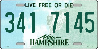 NH license plate 3417145