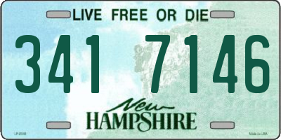 NH license plate 3417146