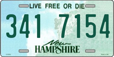 NH license plate 3417154