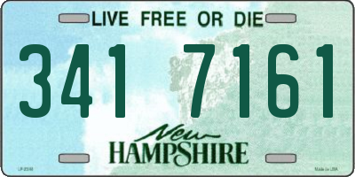 NH license plate 3417161